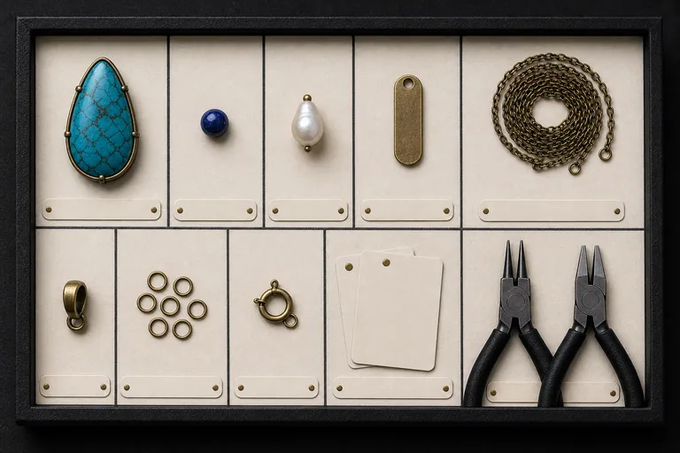 The Blue Hour Reliquary Labeled component grid