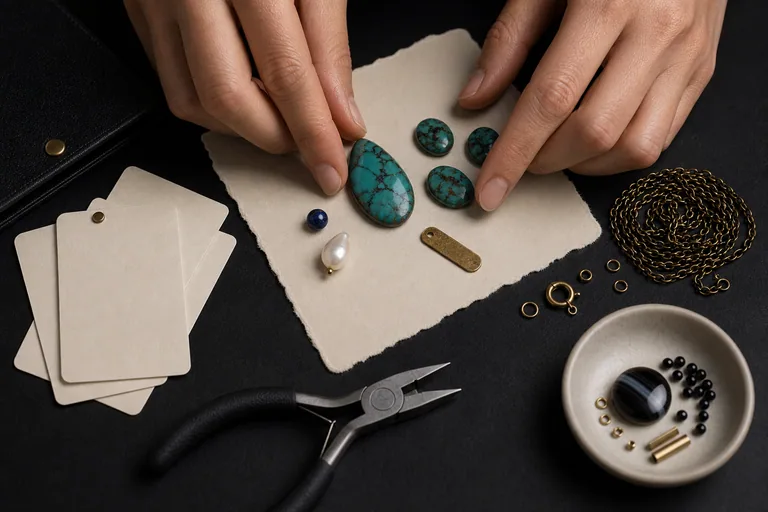 The Blue Hour Reliquary Hands sorting materials