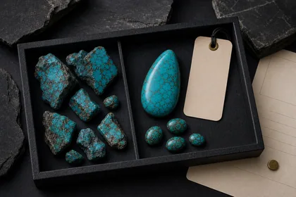 The Blue Hour Reliquary material-origin image with turquoise context