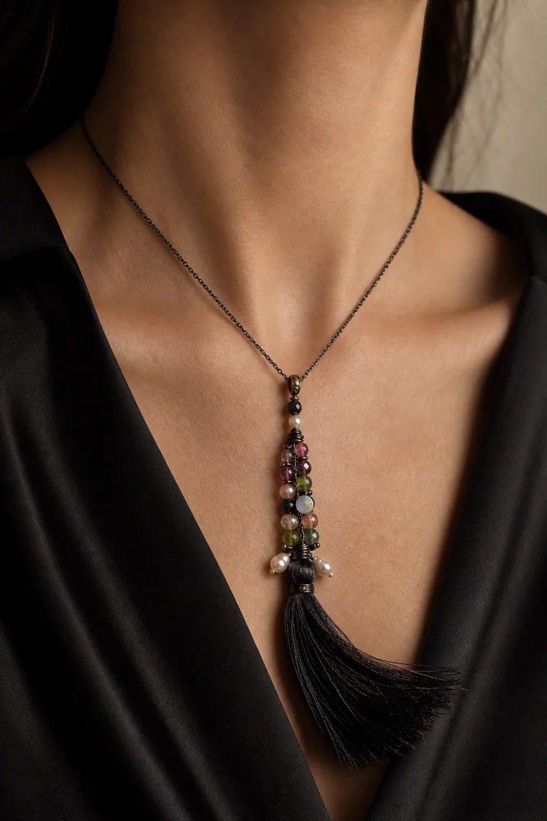 The Fever Tassel worn after dark