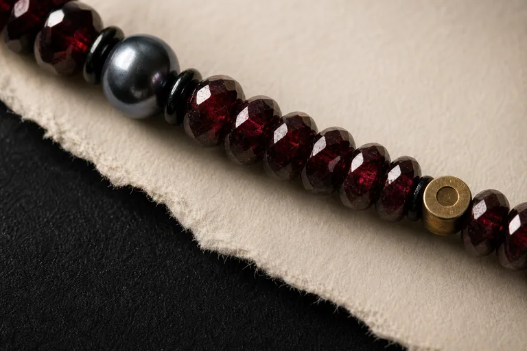 Garnet After Midnight Material close-up