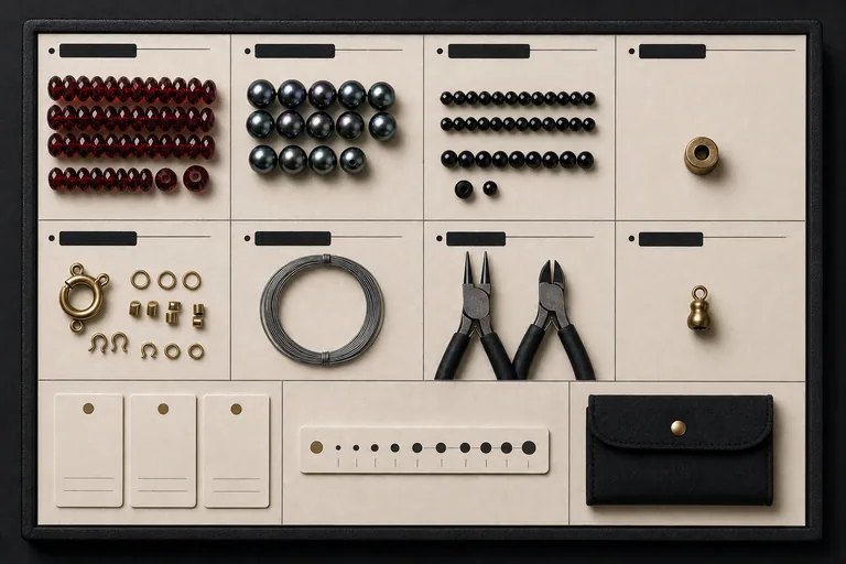 Garnet After Midnight Labeled component grid