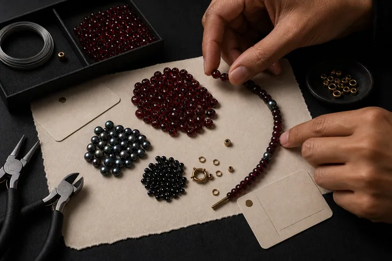 Garnet After Midnight Hands sorting materials