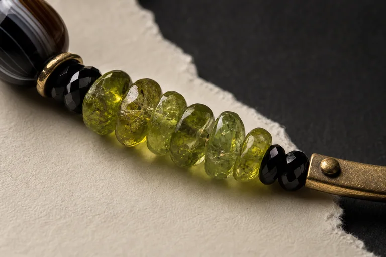 The Green Flash Collar Material close-up