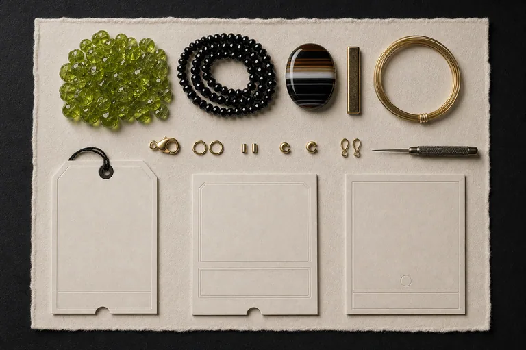 The Green Flash Collar Full component flat lay