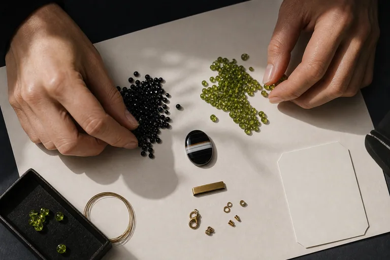 The Green Flash Collar Hands sorting materials