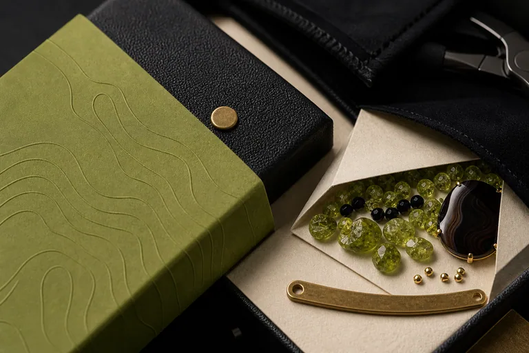 The Green Flash Collar Package detail