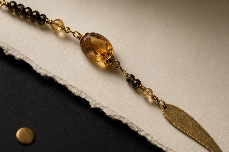 The Honey Knife Lariat Material close-up