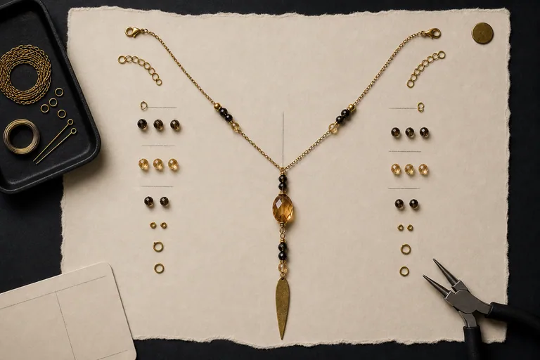 The Honey Knife Lariat design story layout