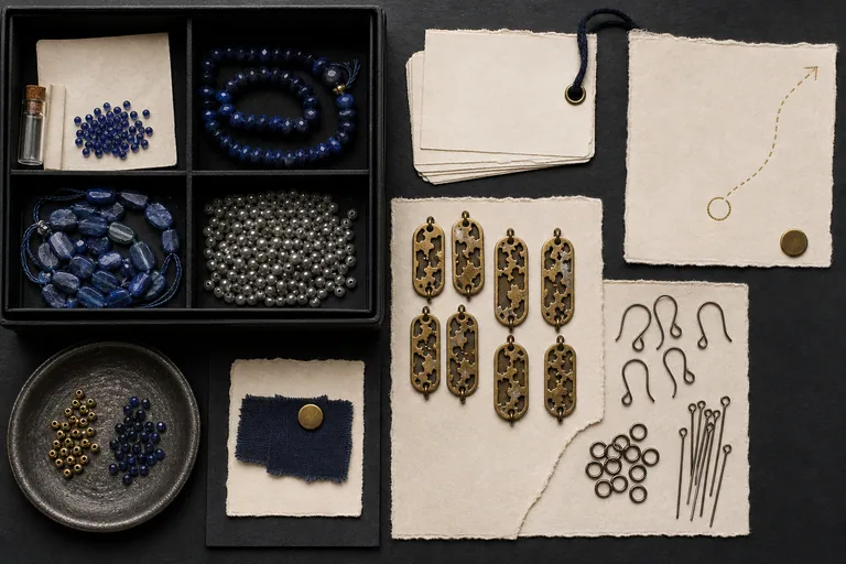 The Ink Atlas Earrings Raw materials