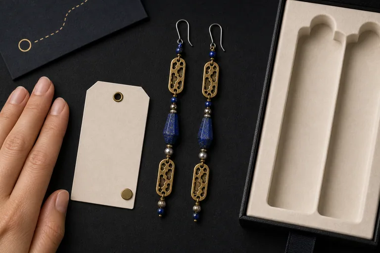 The Ink Atlas Earrings Scale reference
