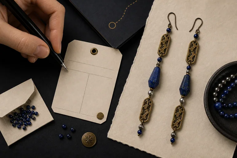 The Ink Atlas Earrings Design record