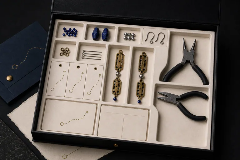 The Ink Atlas Earrings Open package